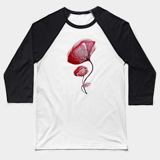 poppies Baseball T-Shirt